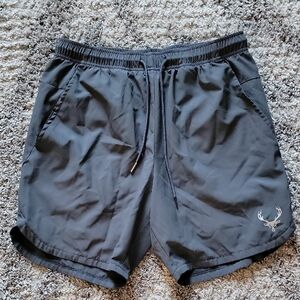 Bucked Up Men's Black Athletic Shorts